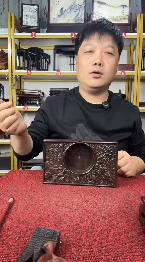木非洲黑檀长方烟缸21*13*3.5CM