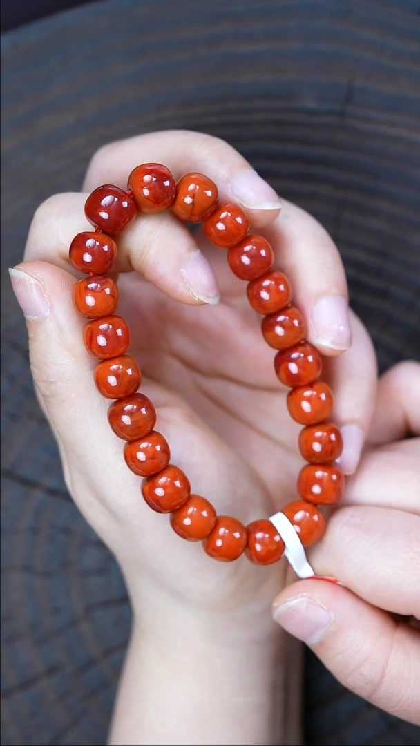 未镶嵌手串南红玛瑙无胶无裂瓦西原矿9010