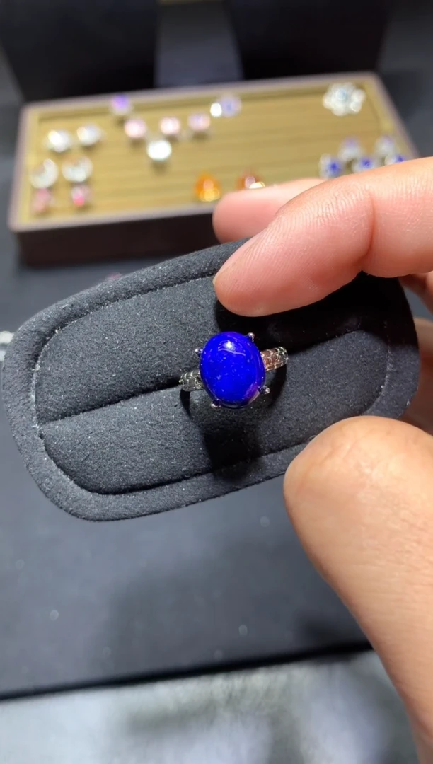 未镶嵌青金石戒指P90【多样性发其一】