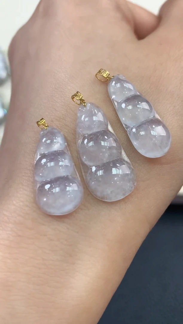 【闪购商品】翡翠吊坠(不含链)18K金镶嵌 B1多样性一件发货