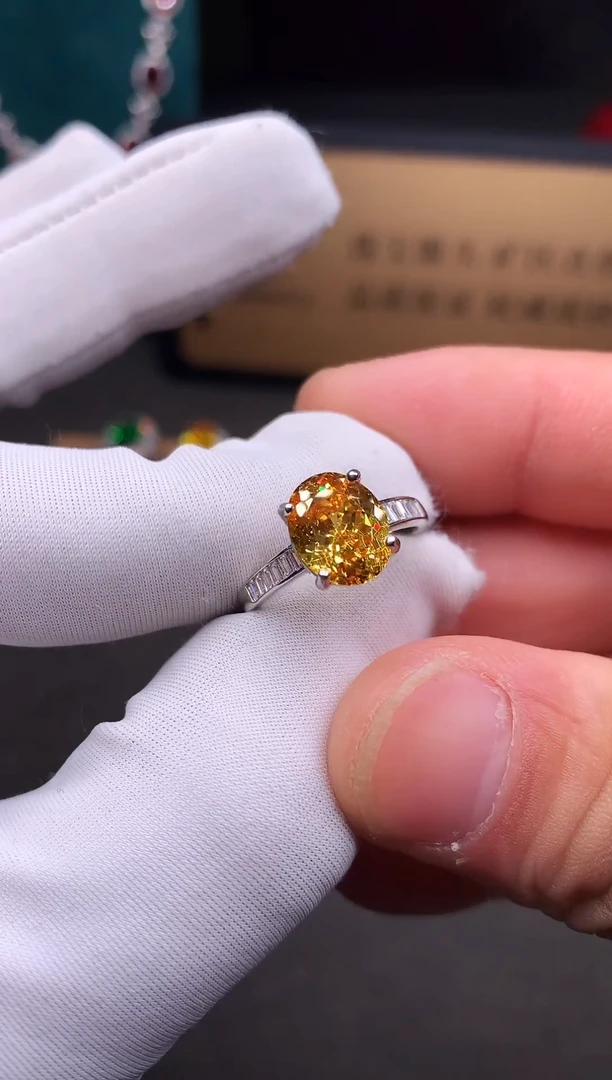 银S925镶嵌戒指碧玺.....