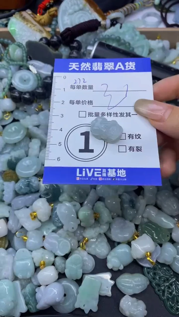 颈饰未镶嵌翡翠天然翡翠A货批量多样性发一件