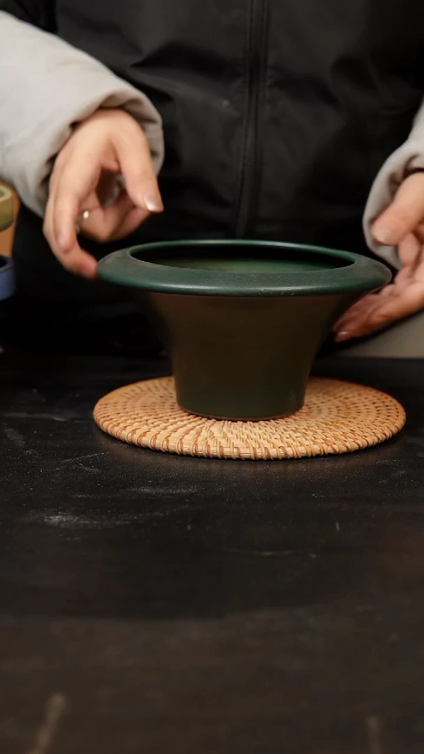 【闪购商品】瓷片泥泥手工花盆口14