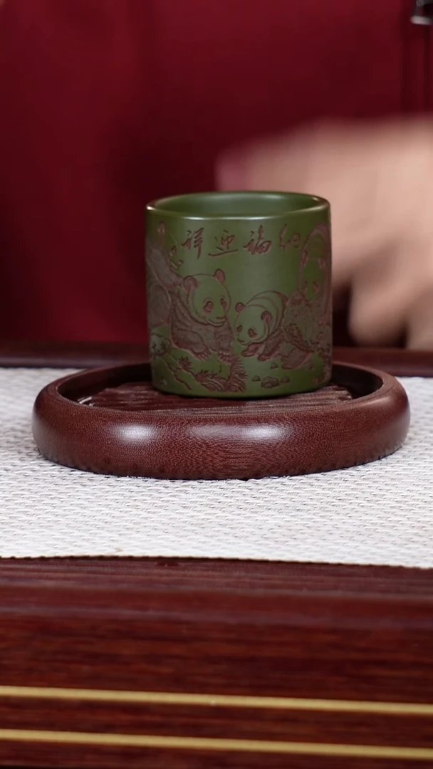 茶杯紫砂宜兴原矿紫砂 全手工制作