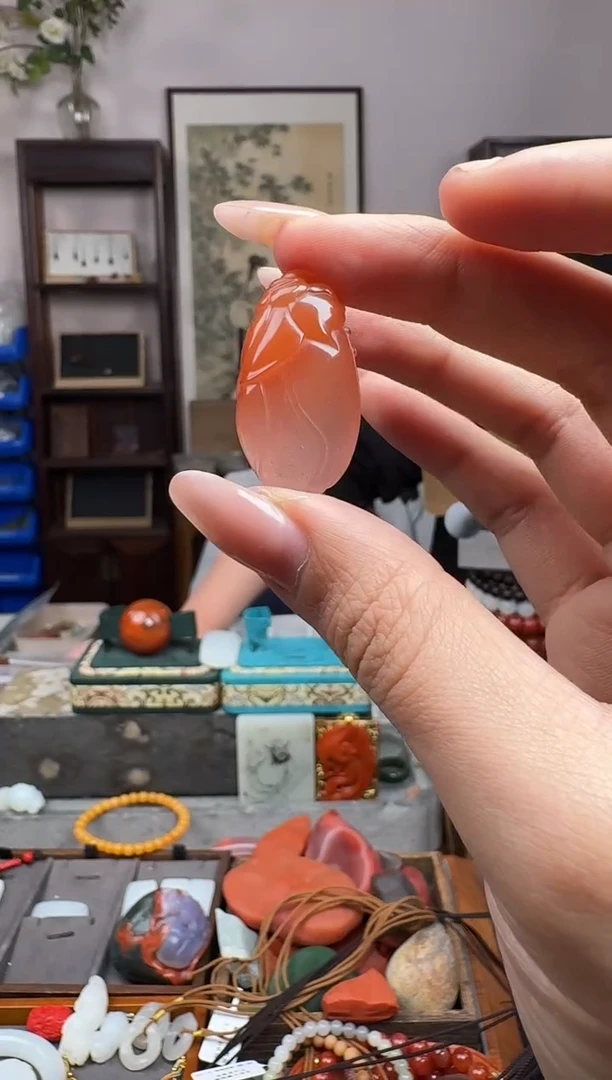 未镶嵌南红玛瑙挂件3793