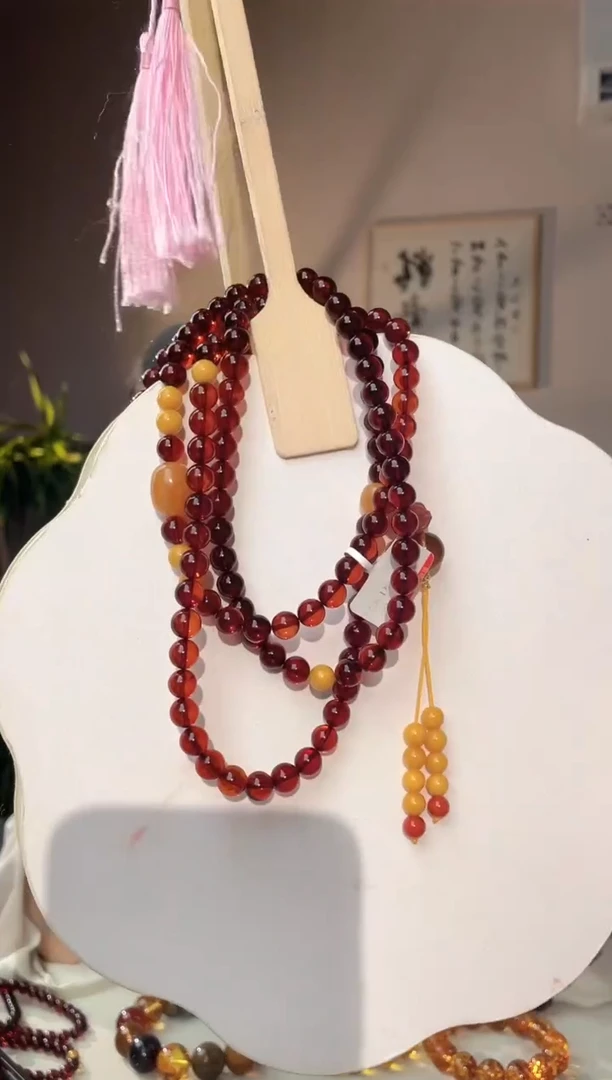 裸石琥珀未镶嵌7+108 血珀设计款