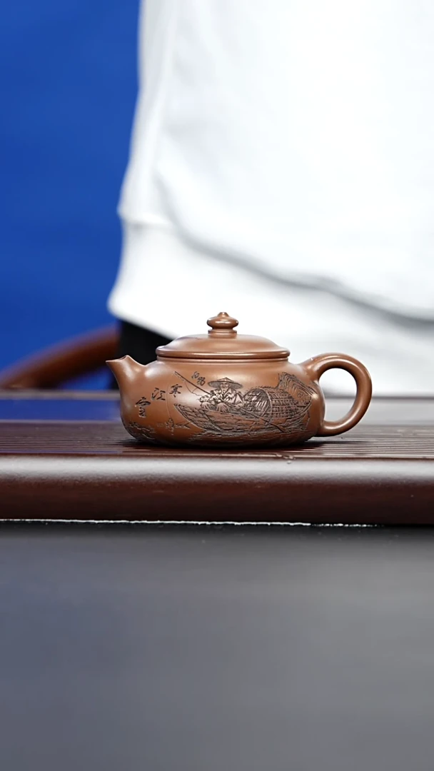 茶壶紫砂宜兴紫砂 寒江 明朝土 将华