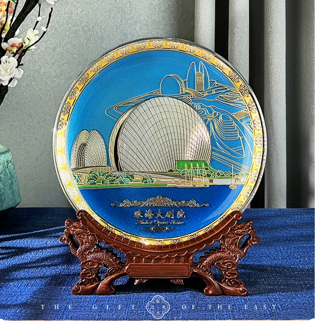 雅琅晶 珠海城市礼 日月贝大剧院 送礼、办公、客厅、乔迁礼品