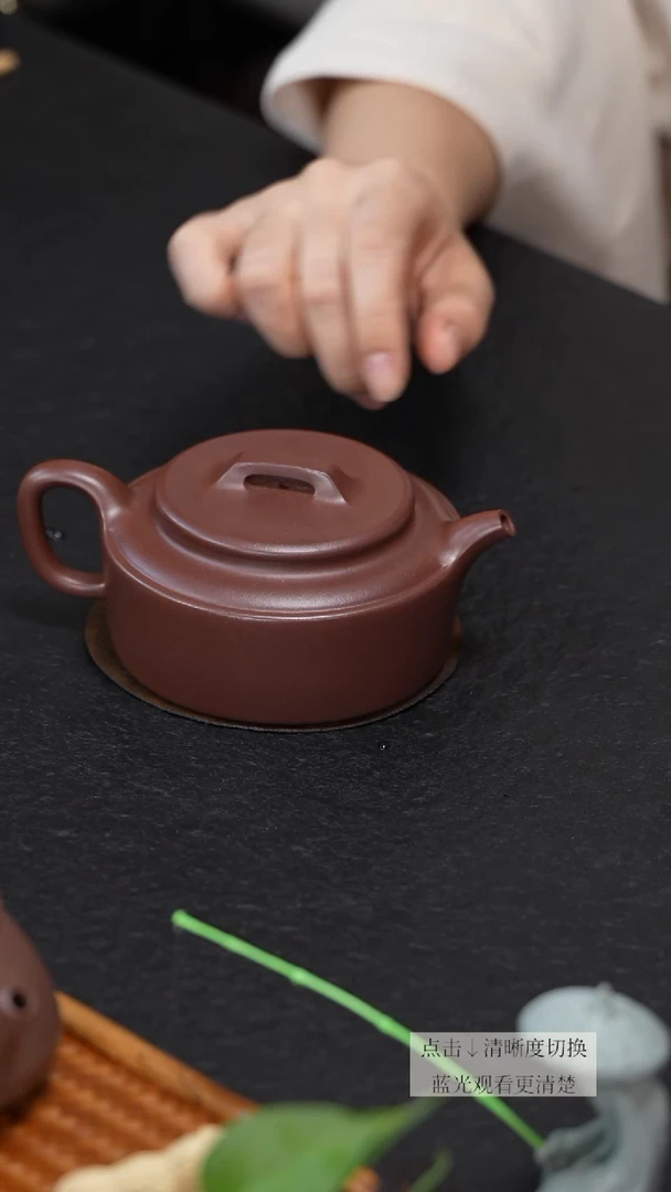 茶壶紫砂底槽青境元壶