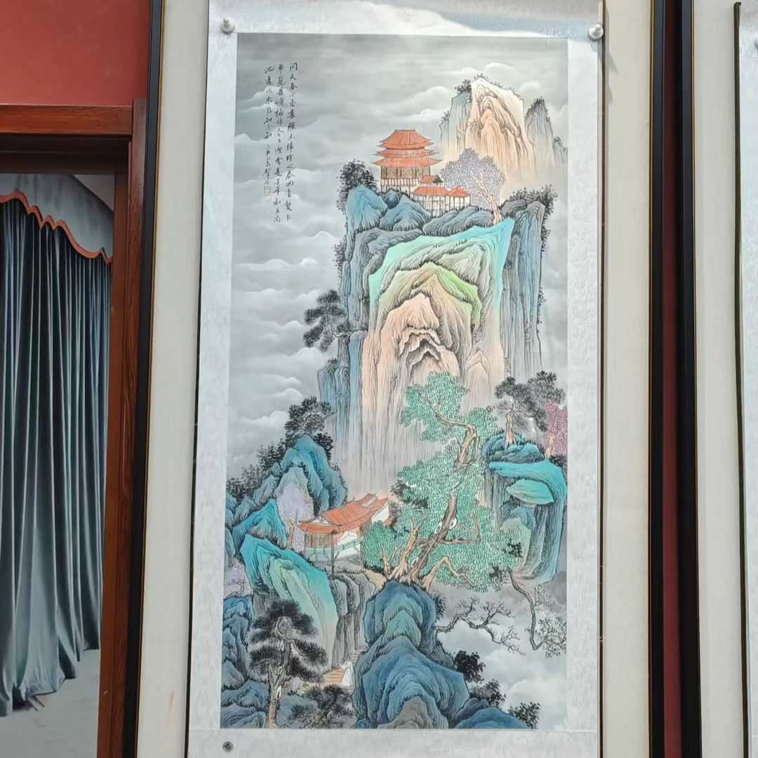 山水画 四尺 寇永泉老师作品 带防伪