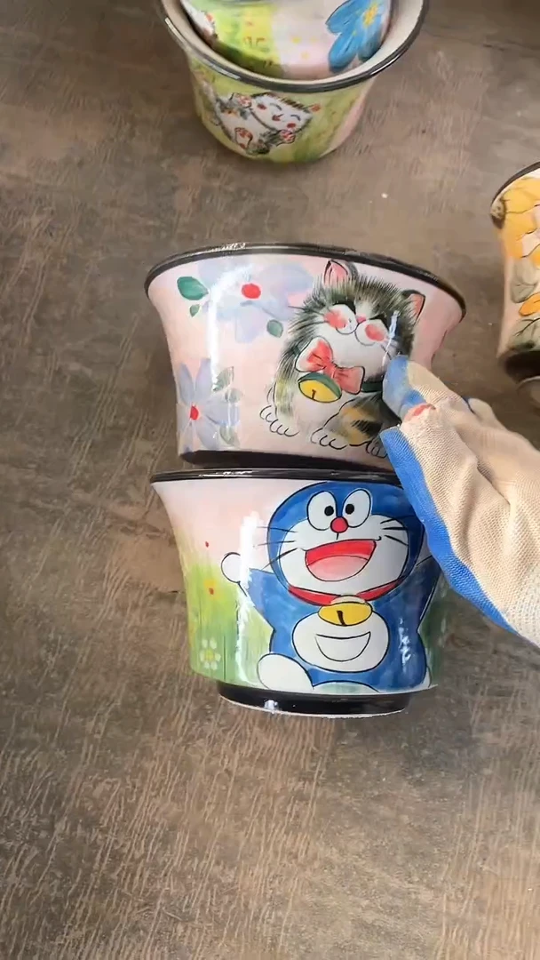 【闪购商品】摆件18-304口17高11微瑕二个