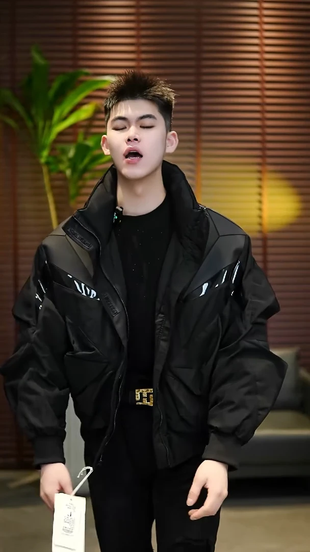 50码（115-140斤）男士机甲风格鹅绒服