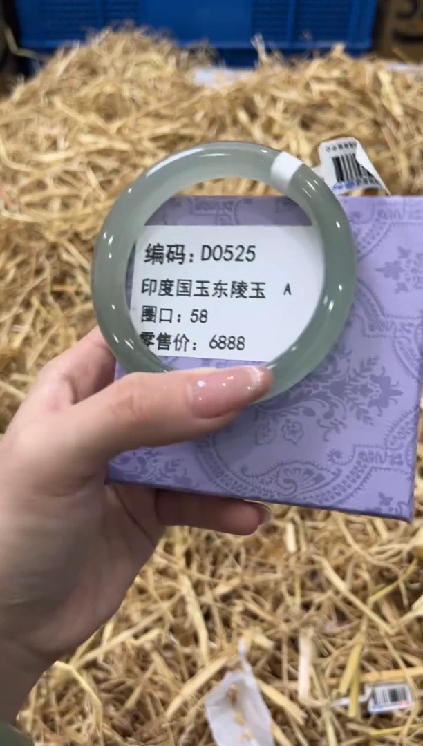 未镶嵌手镯石英质玉D0525
