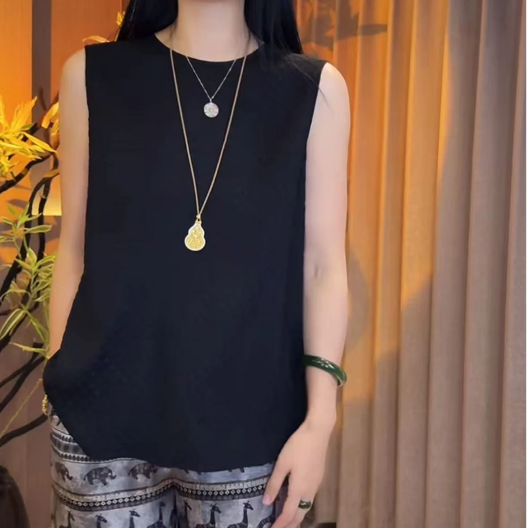 『向珊』新中式满分桑蚕丝国风短袖DHSC5309