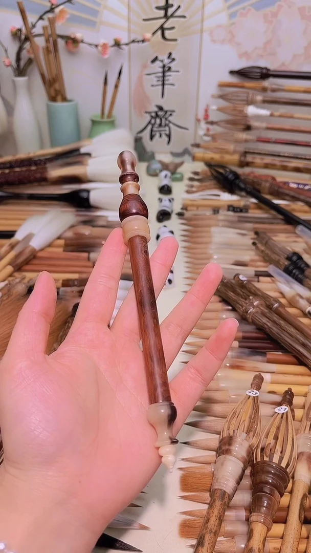 【闪购商品】黄花梨杆带帽纯狼毫出峰3.0cm