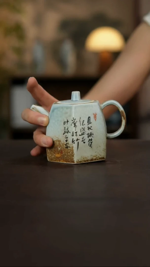杯景德镇陶瓷杯碗柴烧多人