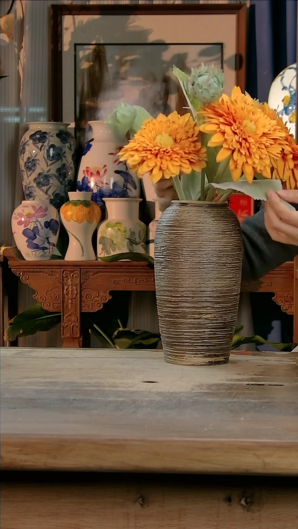 【闪购商品】瓷片景德镇纯手工釉下彩精品花瓶