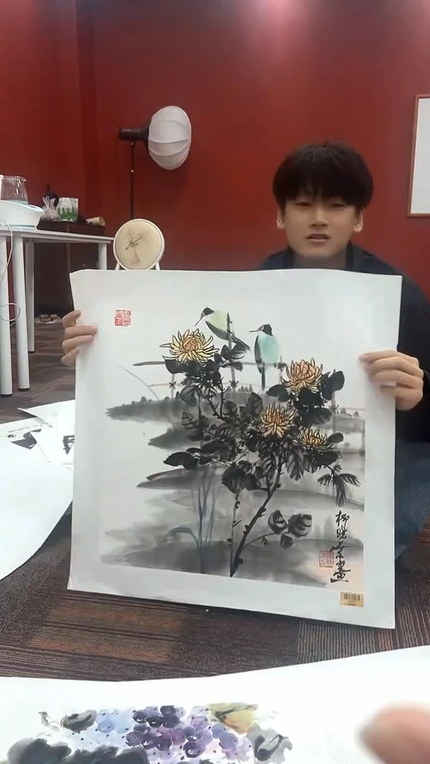国画柳晓叶国画作品2.2平尺