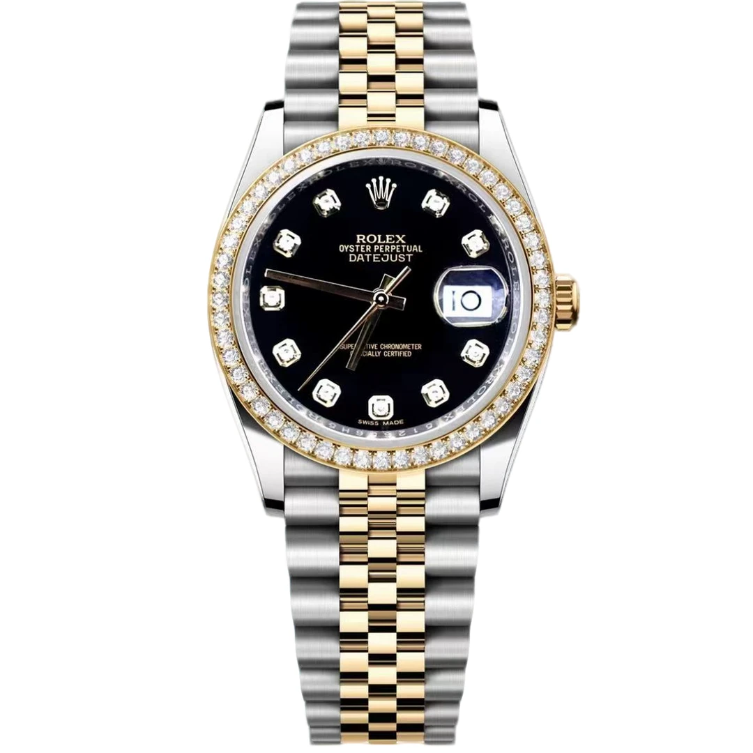 99新 Rolex/劳力士 黑盘/钻刻/日志/35盘/九月/12.1