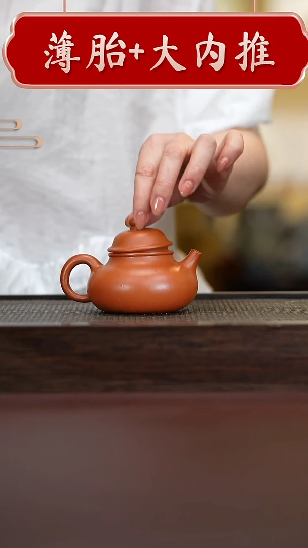 茶壶紫砂直播间专属原矿手工容天朱泥
