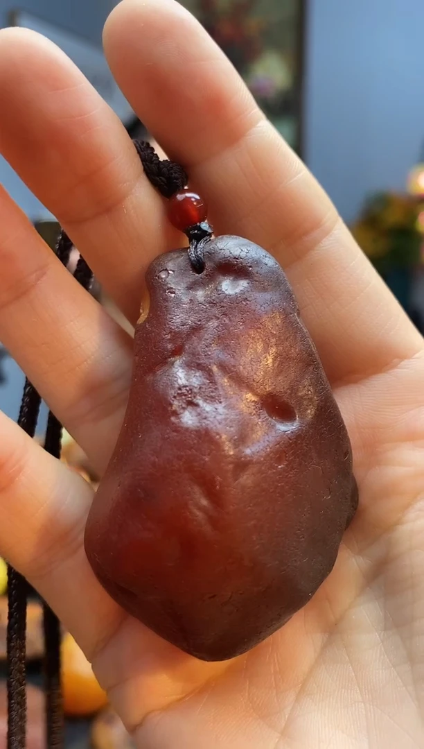 琥珀颈饰未镶嵌挂件