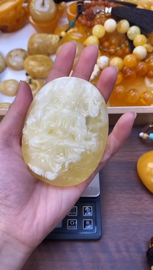 裸石琥珀未镶嵌天然琥珀蜜蜡