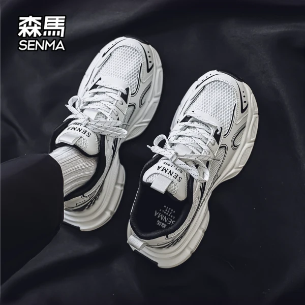 森马男鞋新款复古时尚国潮老爹鞋冬季爆款潮流学生网面运动潮鞋子