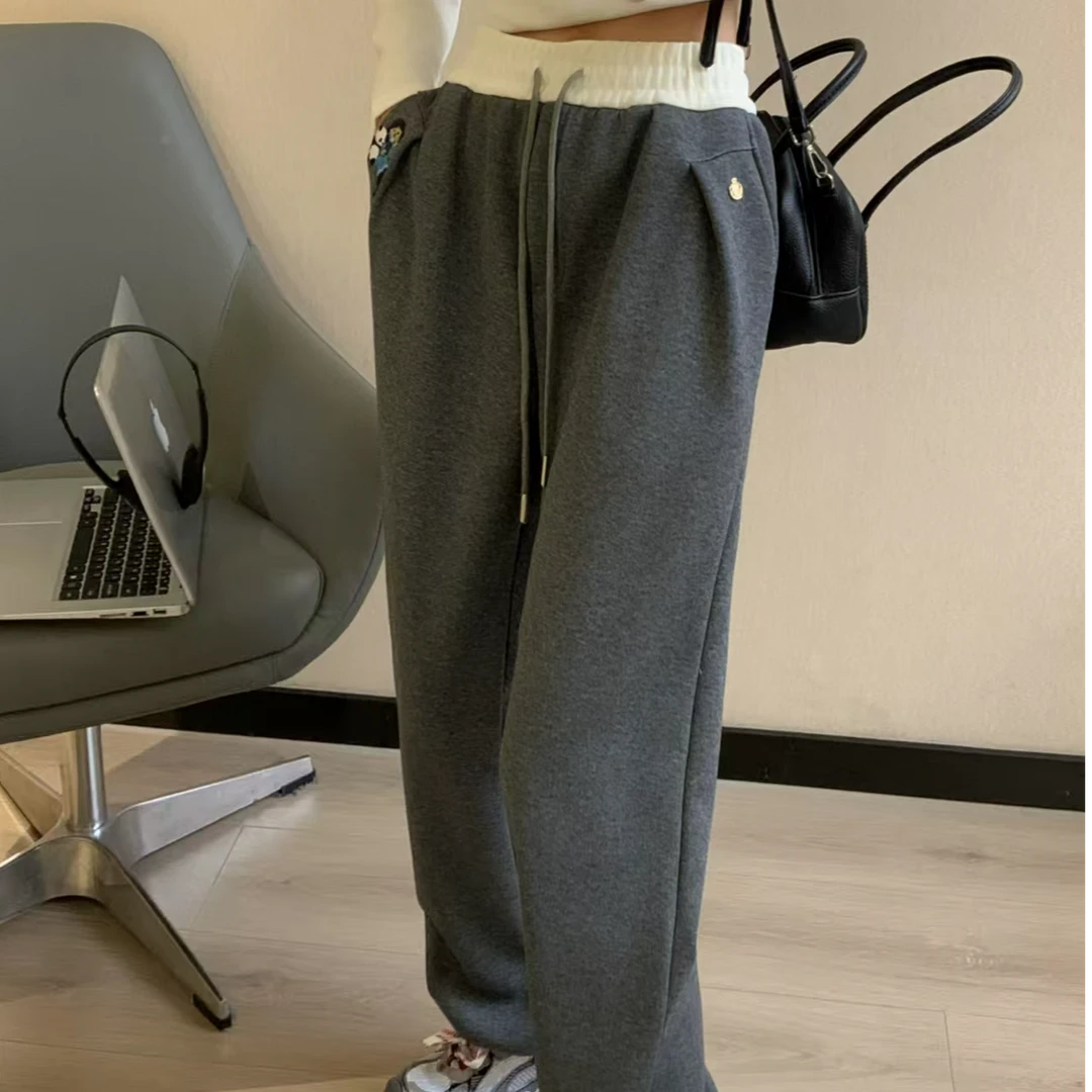 86892小熊哥俩好系列加绒加厚卫裤