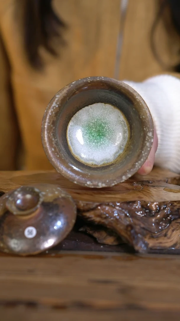 景德镇纯柴烧 小乔盖碗 56