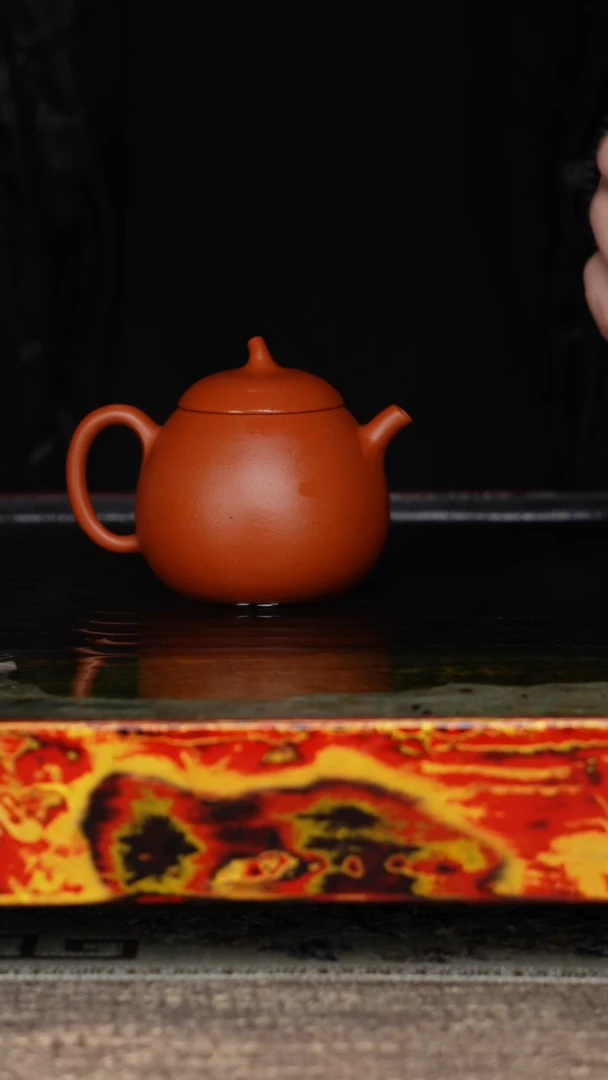 【闪购商品】紫砂茶壶茄瓜朱泥半手工