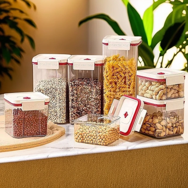 食品储存罐密封防虫保鲜盒干货收纳盒干料零食冰箱储物时尚选择