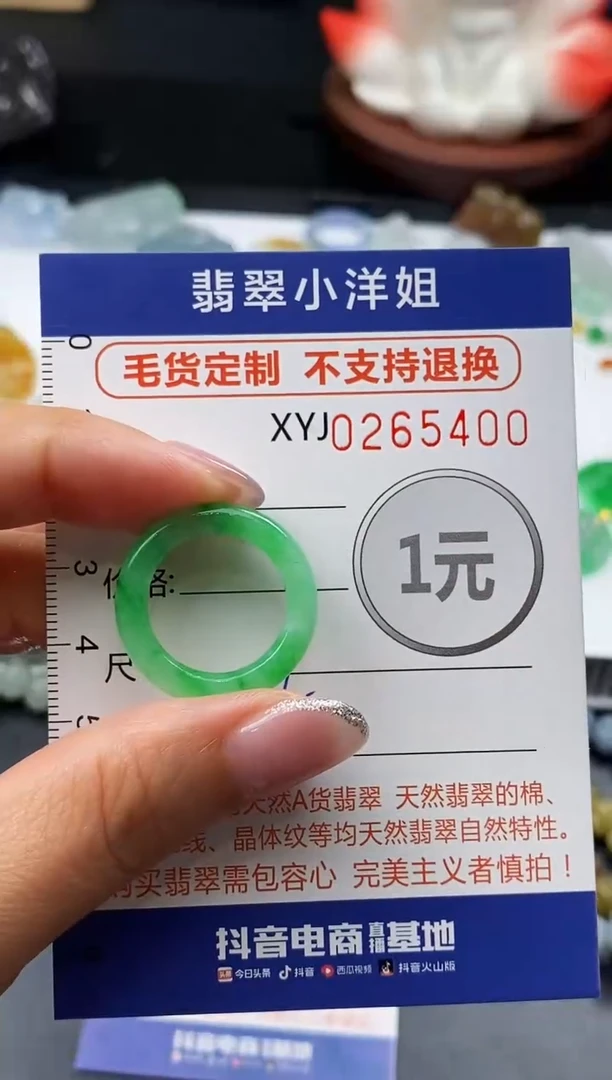 未镶嵌定制翡翠L****活毛货商品 不退换/ 5400