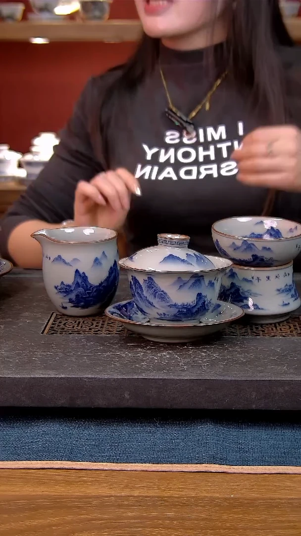 简装家用款3件套 老陶泥开片纹陶瓷茶具