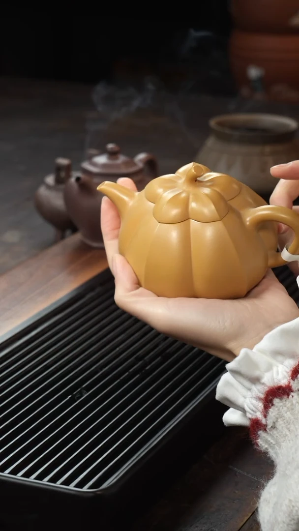 茶壶紫砂黄朱冬陵瓜