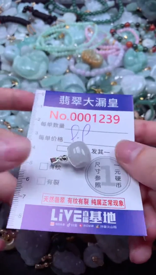 吊坠(不含链)未镶嵌翡翠1239
