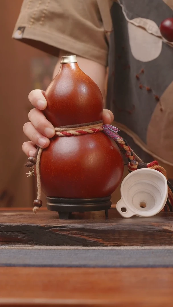 1437号精品大漆葫芦防腐防渗装水茶酒