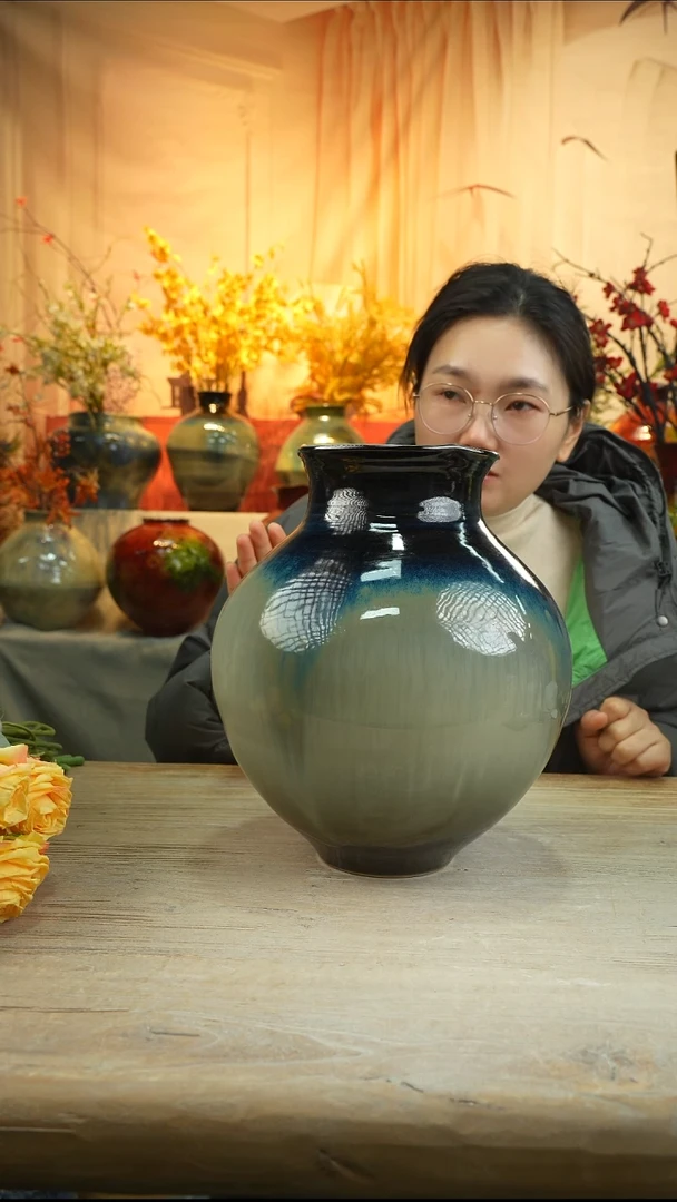 高30口14高温陶瓷花瓶