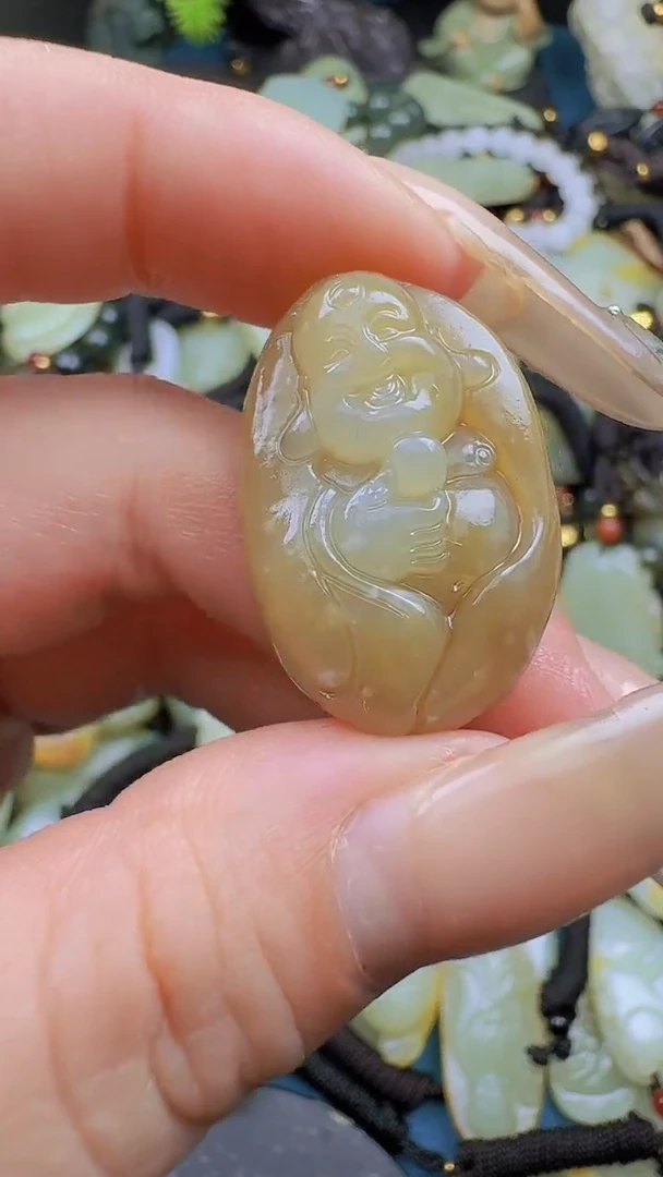 和田玉未镶嵌颈饰8