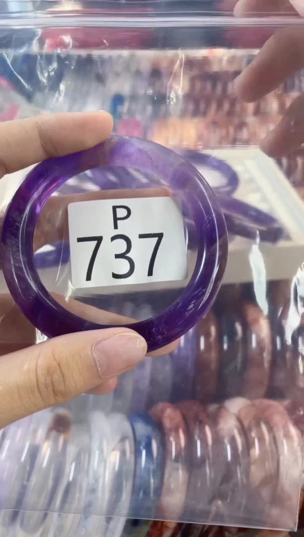 水晶手镯（圆镯）未镶嵌737-55