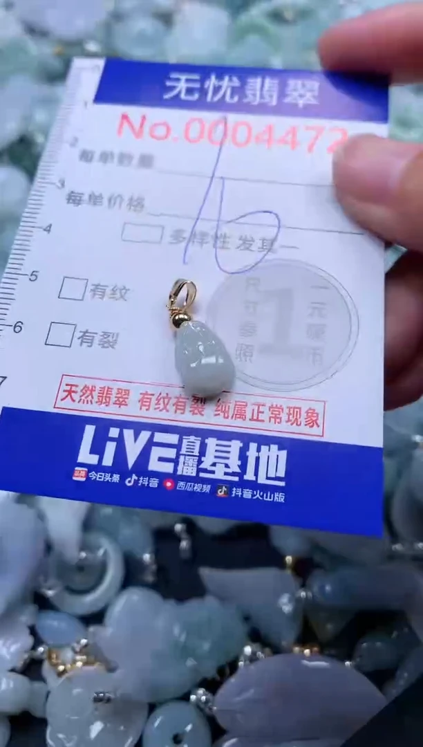 翡翠未镶嵌吊坠(不含链)4472