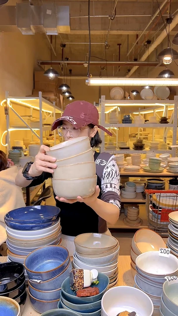 瓷257外贸尾货窑变釉下彩默认微瑕