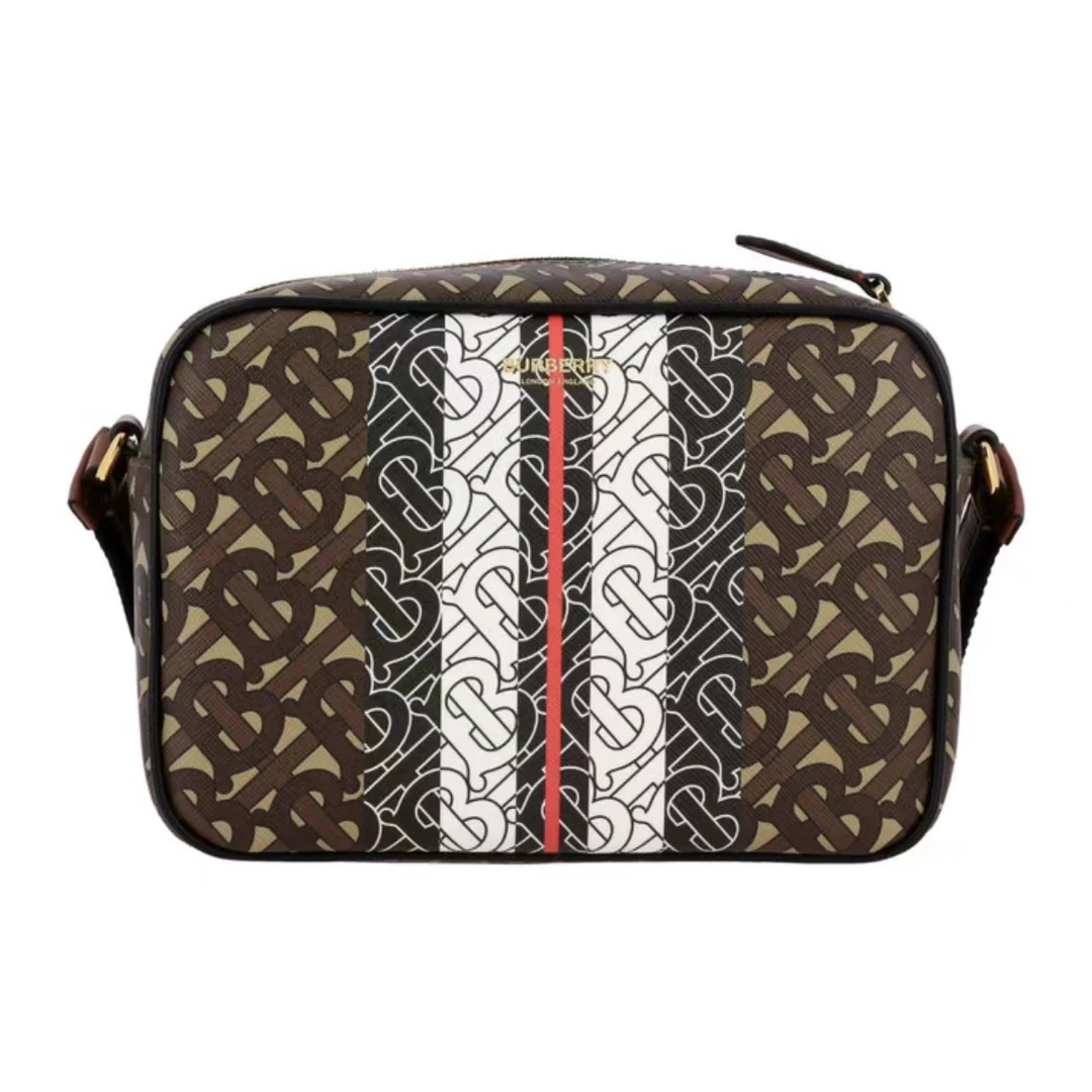 95新 BURBERRY/博柏利 【通用】博柏利 相机包标识条纹/BG23002774