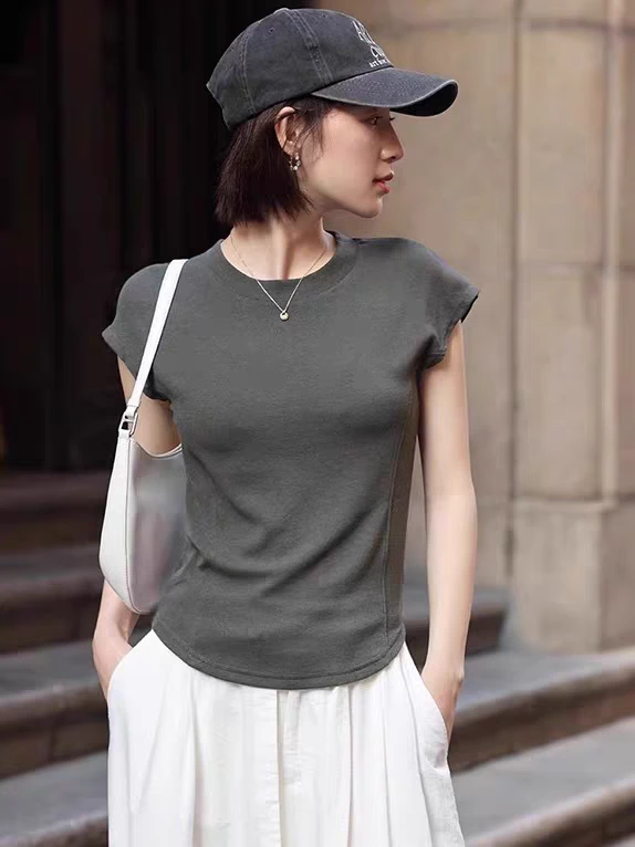 裁剪纸样2530女连肩袖T恤纸样