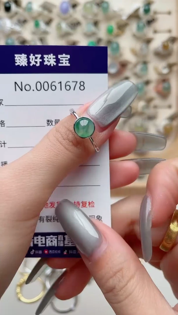【闪购商品】翡翠戒指银S925镶嵌..........