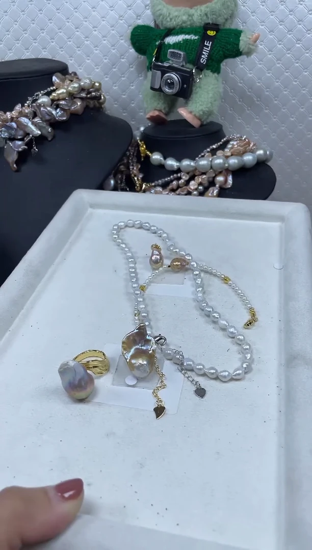 淡水珍珠未镶嵌套链【纯恬珍珠】