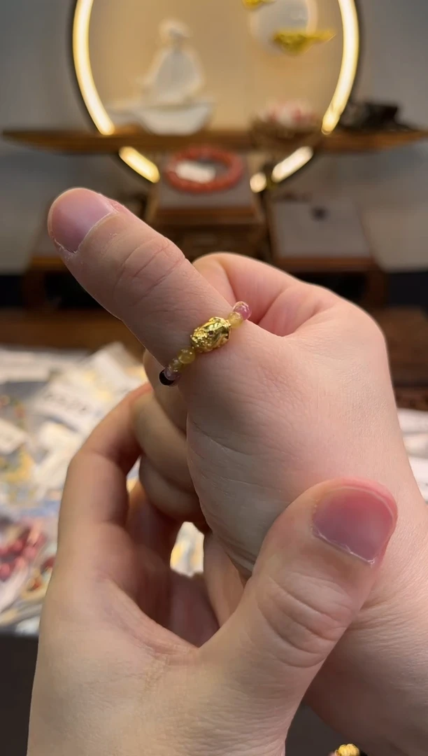 未镶嵌戒指碧玺货号1336