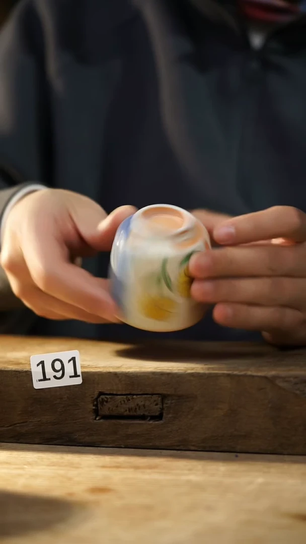 瓷片设计师手作！！！落单设计师系列！！！！手握杯