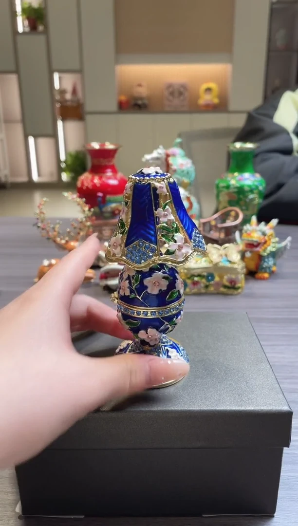 七宝烧珐琅彩首饰盒