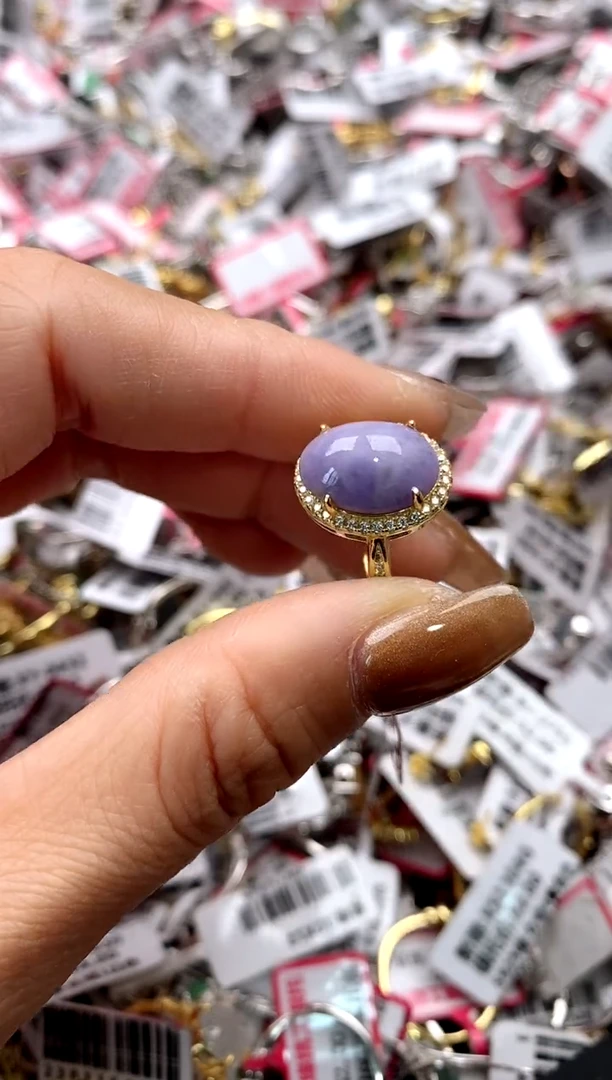 【闪购商品】翡翠戒指银S925镶嵌8888888    9