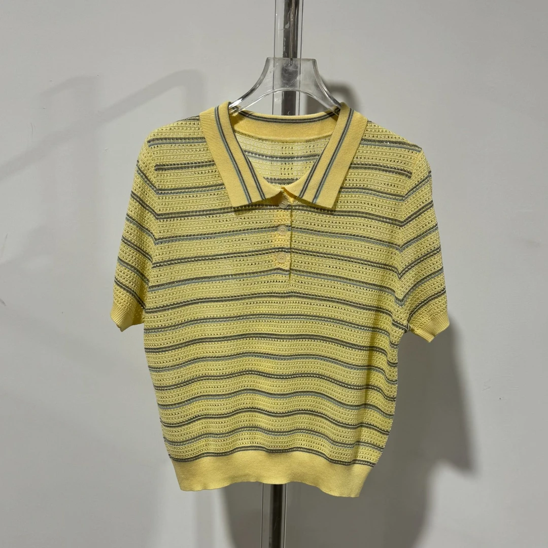 夏季薄款时尚针织衫上衣短袖377-52115/AM